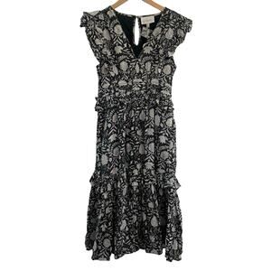 Cleobella Cherie Midi Dress Floral Print Women’s Size Small Boho Wedding Party